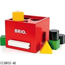 BRIO 形合わせボックス（赤）